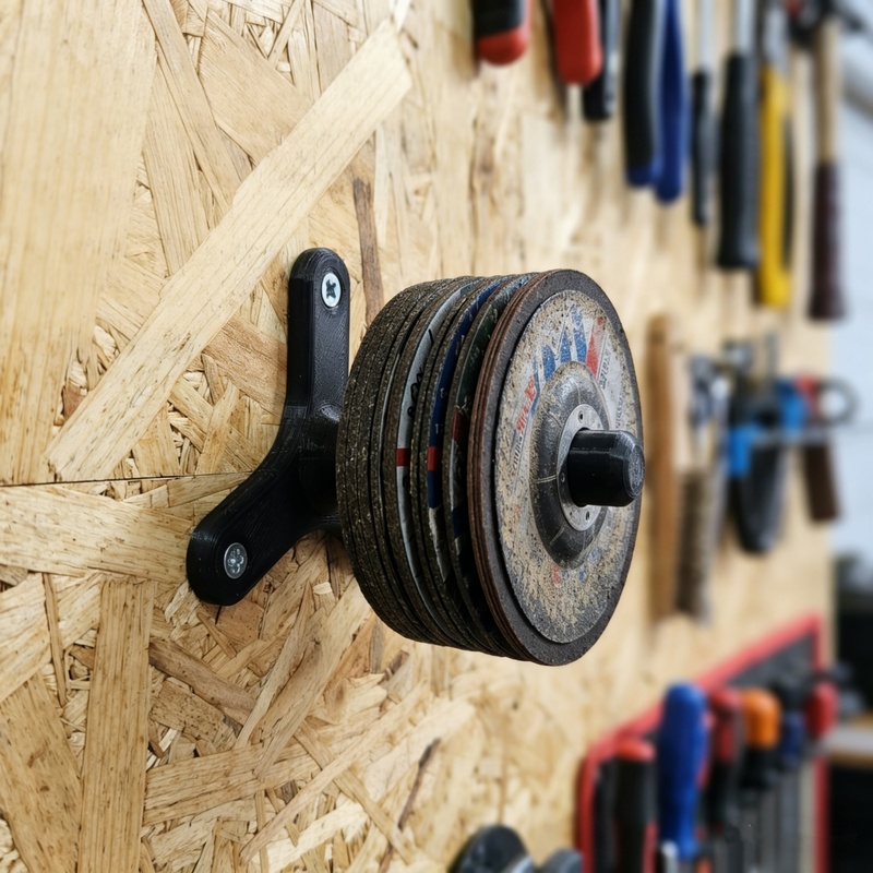 Workshop Tools Rack - 1 Stück Wandhalterung für 125mm Winkelschleifer,