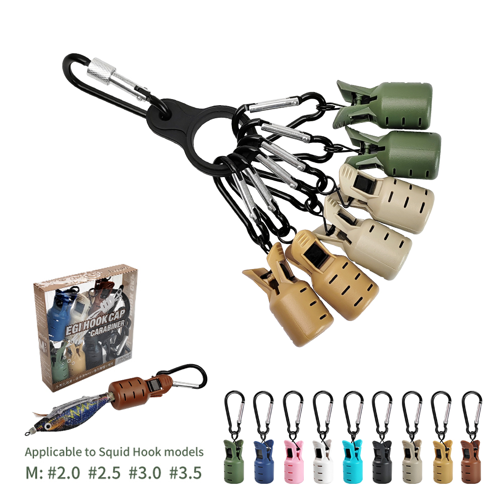Dowel Jig Kit - Tintenfisch-Jig-Hakenabdeckung aus strapazierfähigem PP-Material, Holzkrebse-Angelhakenabdeckung, Größe