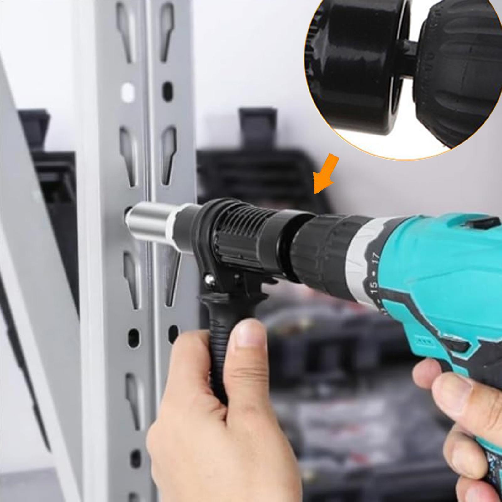 Power Tools In Workshop - Nietenadapter für Bohrmaschine, Bohrwerkzeug, ergonomischer Griff,