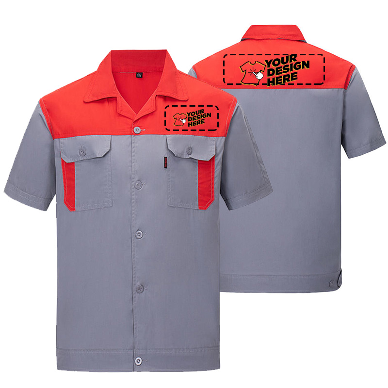 Maintenance Workshop Tools - DIY LOGO Frühling und Herbst Kurzarm-Overalls