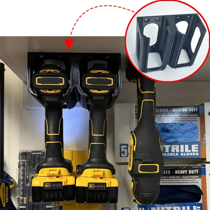Power Tools In Workshop - Werkzeug-Aufbewahrungsregal, wandmontierter Elektrowerkzeug-Organizer, Organisationslösung für Garage/Werkstatt