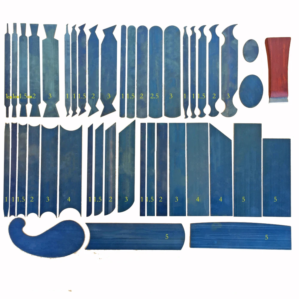 Card Scraper Cabinet - Holzbearbeitungs-Schaberset: Gebogene Schrankschaber-Karten-Sets, Schabwerkzeuge, Rechteckige Fasermesser,