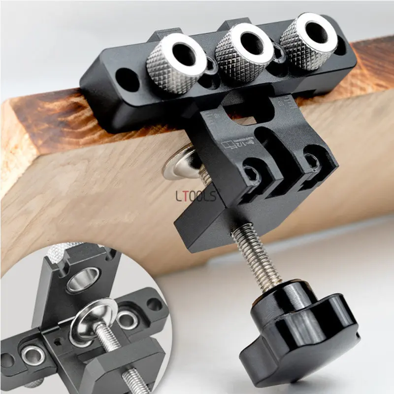 Dowel Jig Kit - Präzisions-Dübelvorrichtung 3-in-1: Profi-Set für Holzbohrungen und