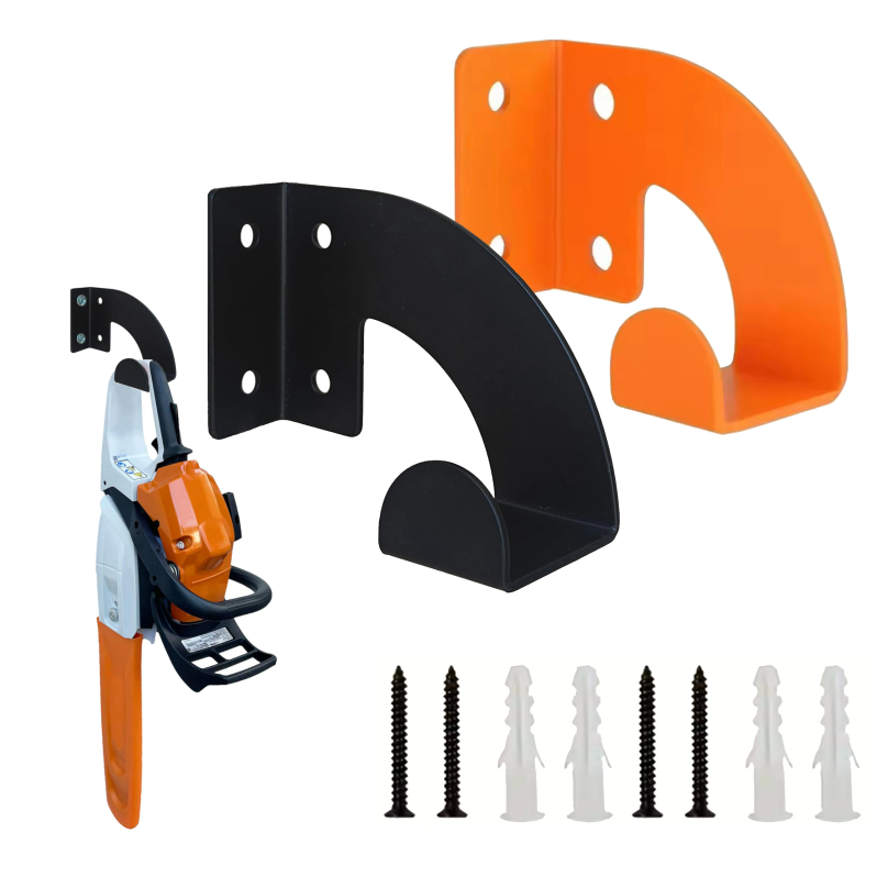 Workshop Tools Rack - 1/2 Werkzeughalterungen, Kettensägen-Wandhalterung, Hochleistungs-Kettensägenhalter, Metall-Werkzeugaufbewahrung, für