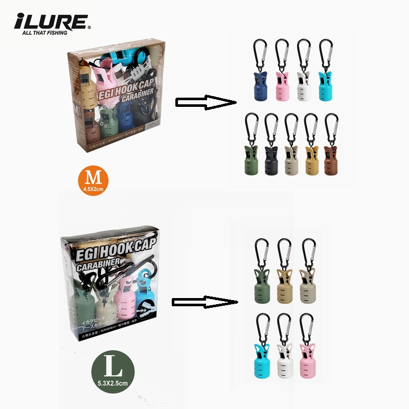 Dowel Jig Kit - L+M Größe Tintenfischköder-Schutzset Oktopus Egi Hakenabdeckung