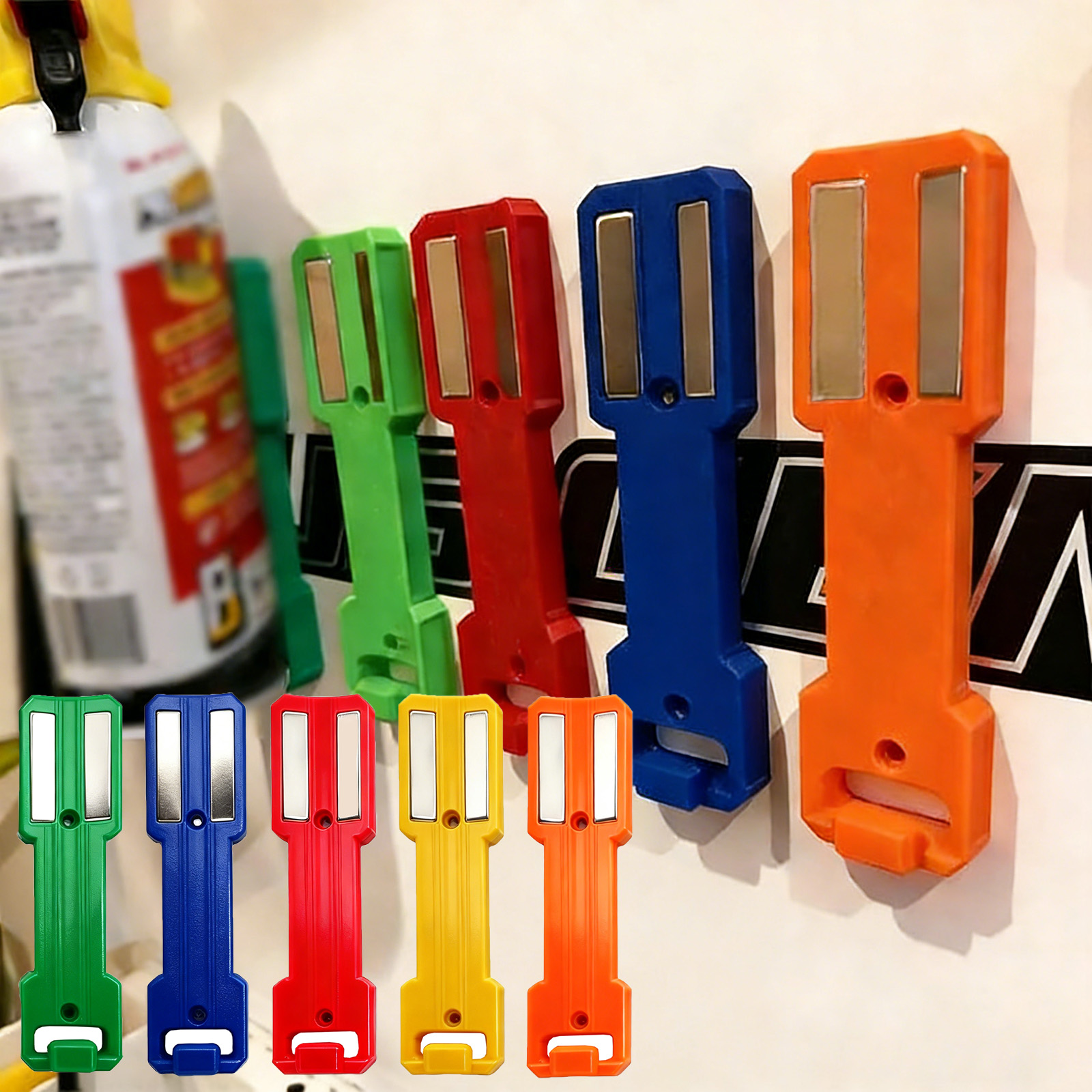 Workshop Tools Rack - 3D-Magnet-Aerosol-Dosenhalter, Sprühdose-Rack, werkzeuglose Installation, platzsparender Organizer