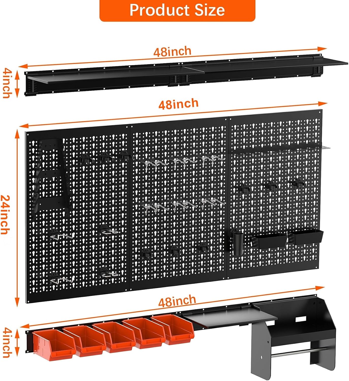 Metall-Lochplatten-Wand-Organi – Workshop Tools Hanging Bewertung und Preis