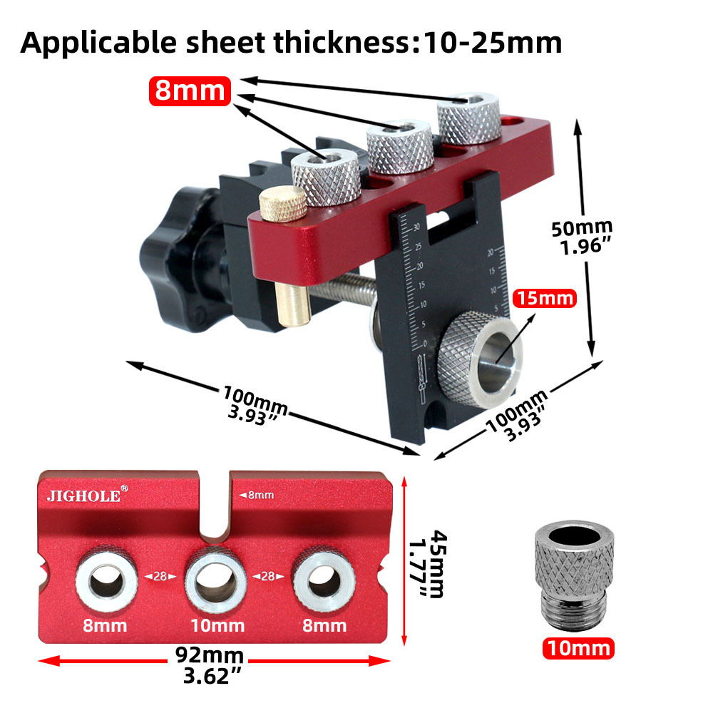 3-in-1 Universal-Dübel- und Ta – Dowel Jig Kit Bewertung und Preis