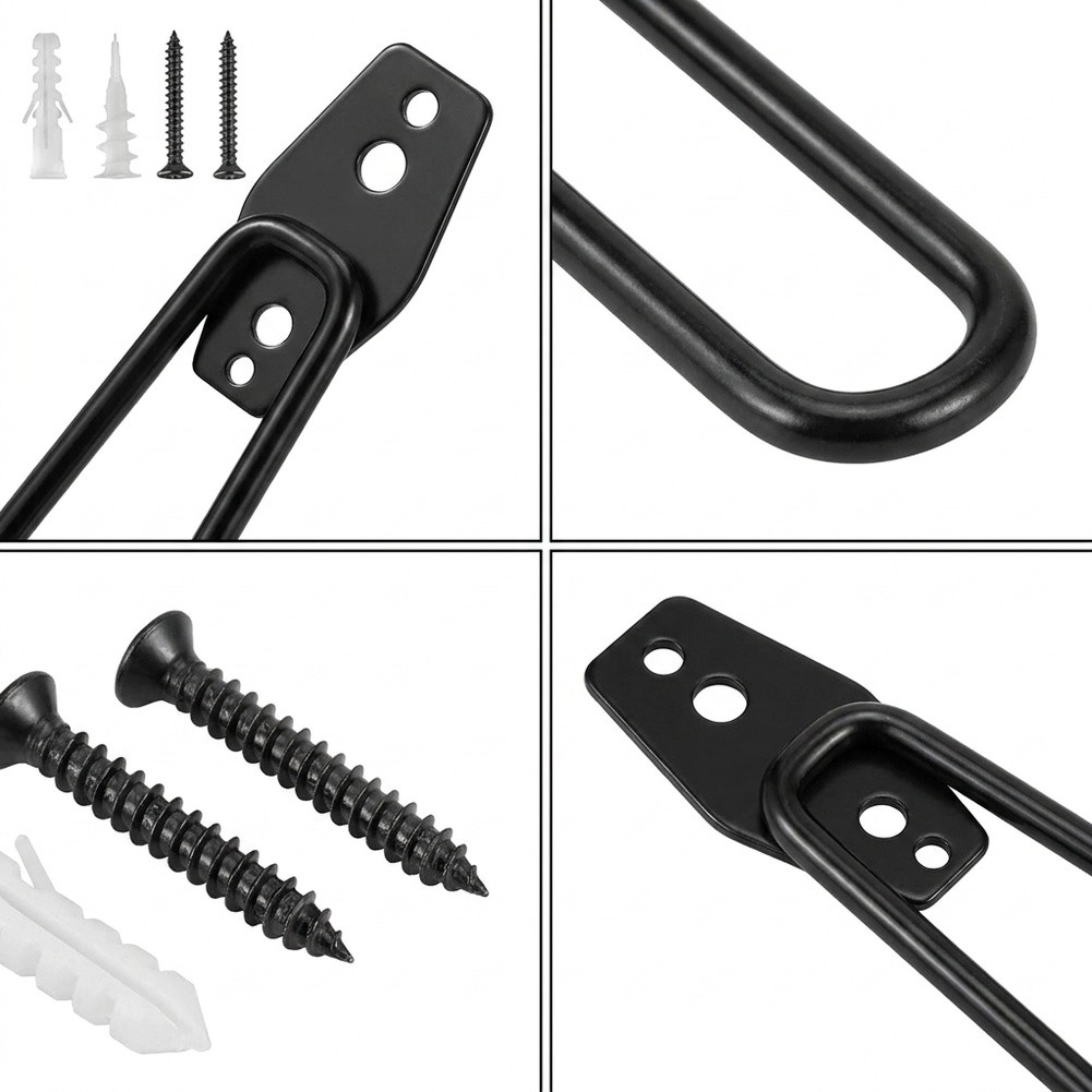Schwarze 7,7-Zoll-Stahlwandhak – Workshop Tools Hanging Bewertung und Preis