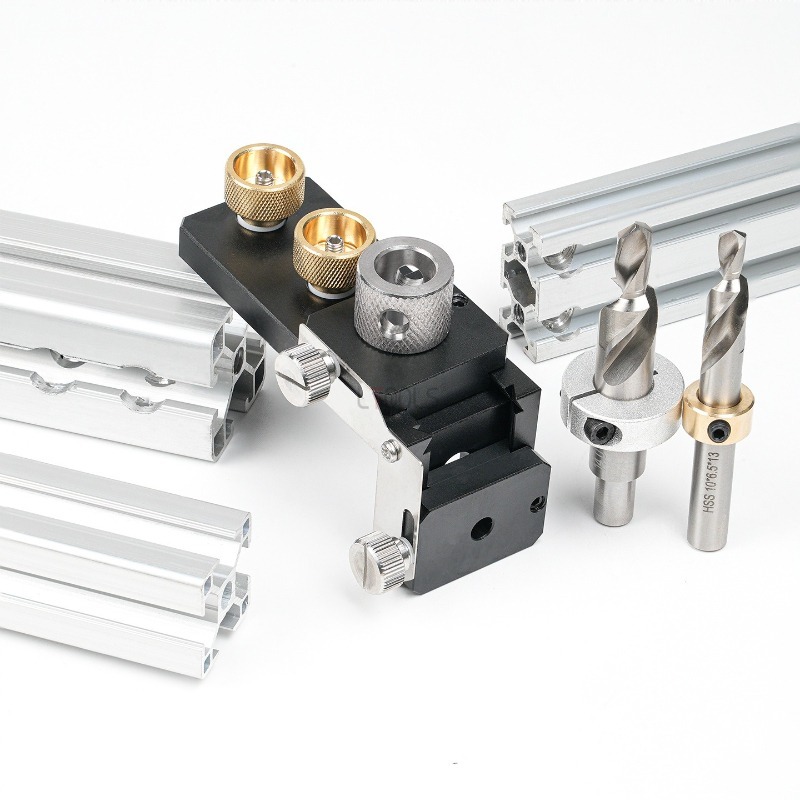 20/30/40 Aluminiumprofil-Bohrf – Dowel Jig Kit Bewertung und Preis